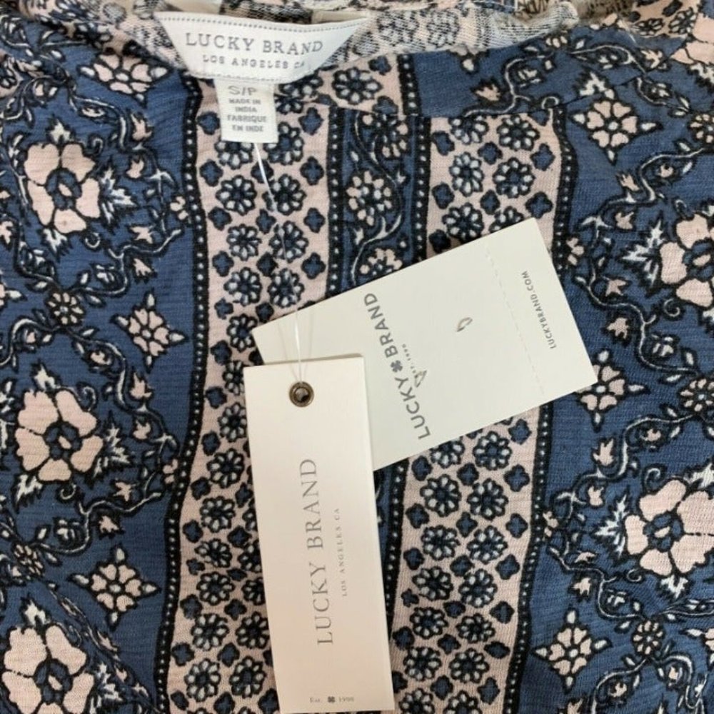 Lucky Brand T-Shirt Dress Floral Women S - Picture 6 of 6